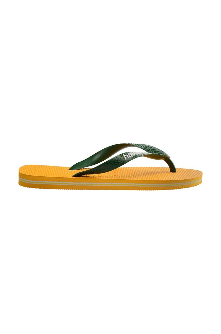 Havaianas Детски джапанки BRASIL LOGO в жълто - Pepit.bg