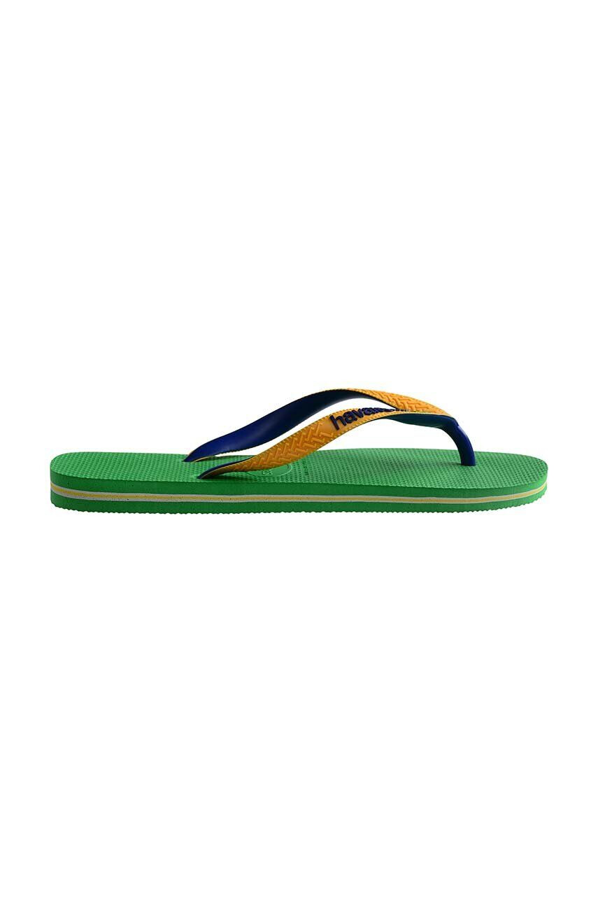 Havaianas Детски джапанки BRASIL MIX в зелено - Pepit.bg