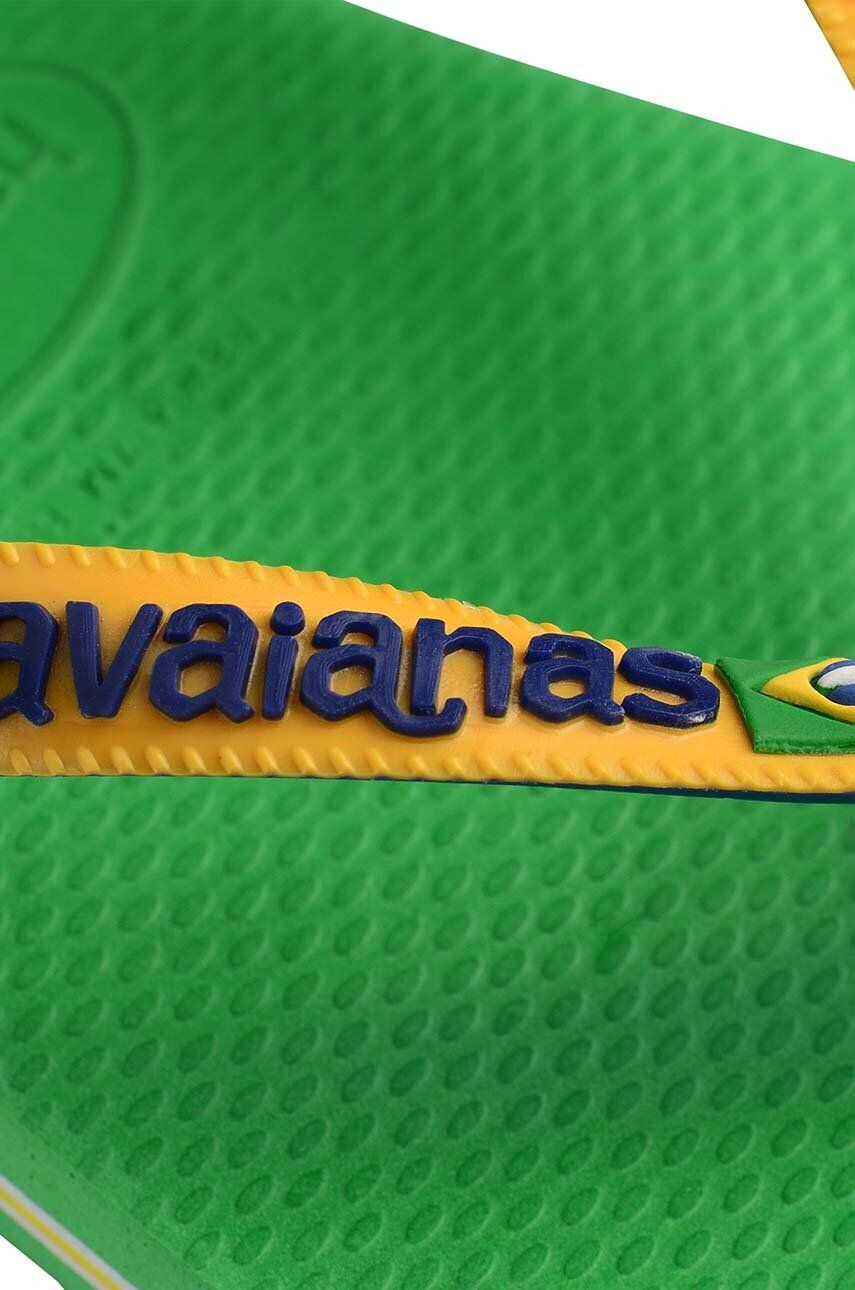 Havaianas Детски джапанки BRASIL MIX в зелено - Pepit.bg