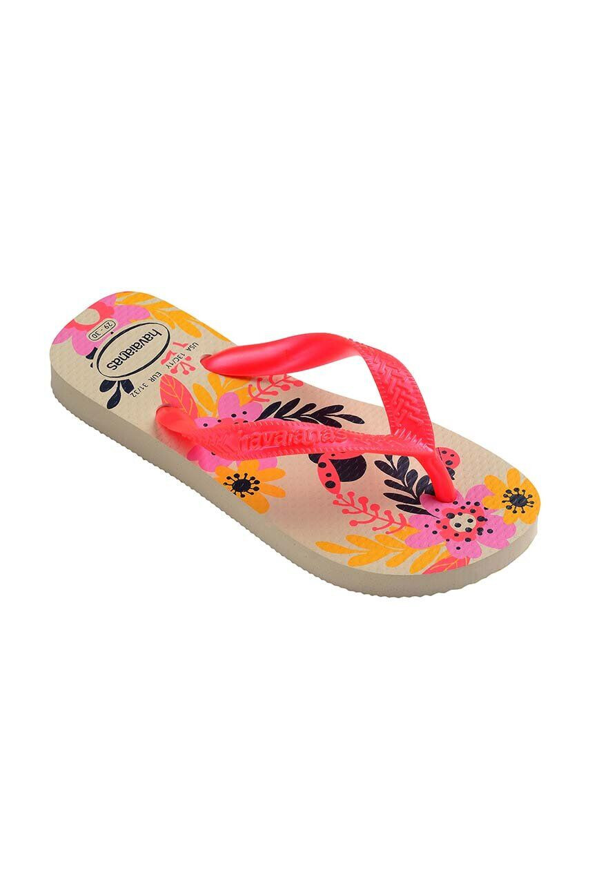 Havaianas Детски джапанки FLORES в розово - Pepit.bg