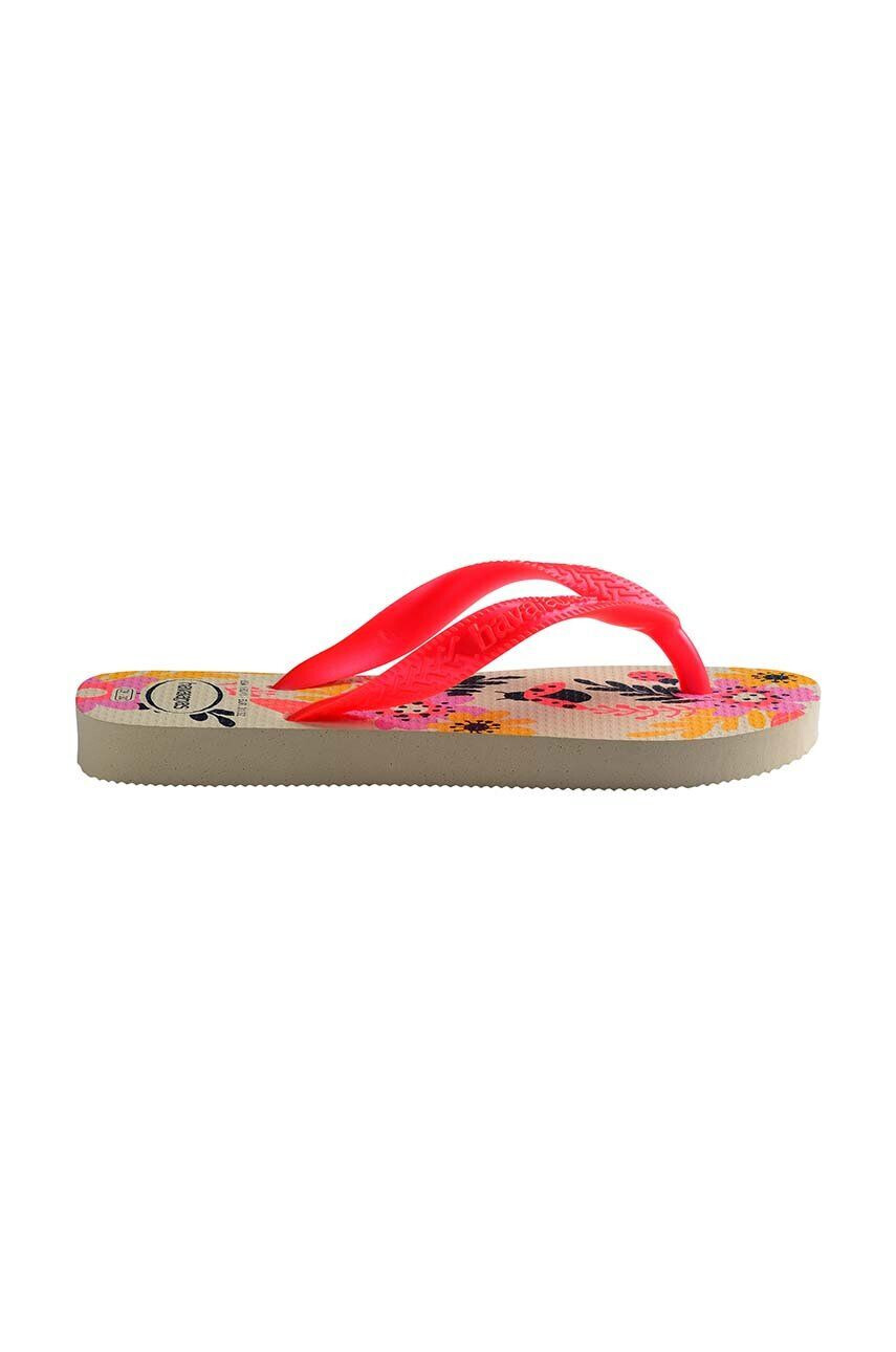 Havaianas Детски джапанки FLORES в розово - Pepit.bg