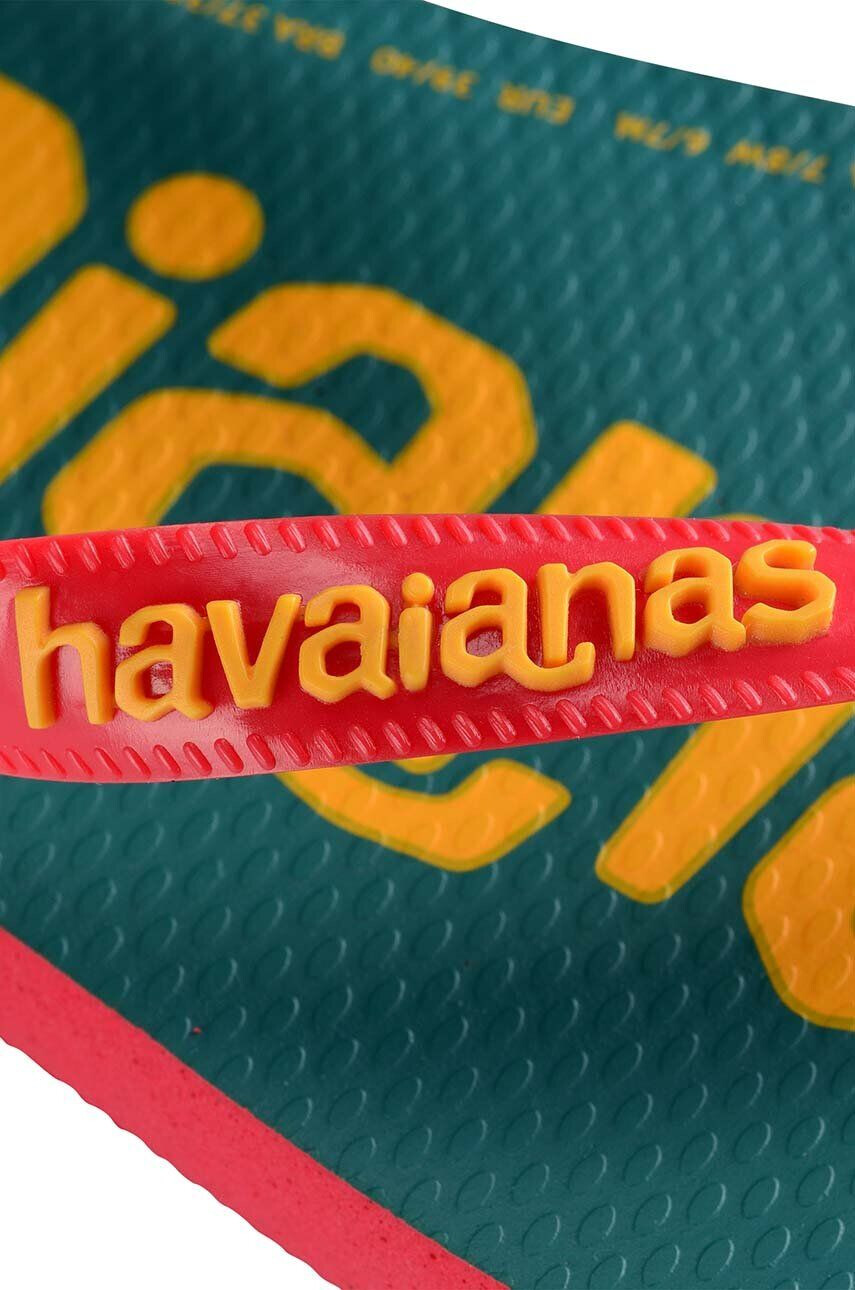 Havaianas Детски джапанки LOGOMANIA в тюркоазено - Pepit.bg