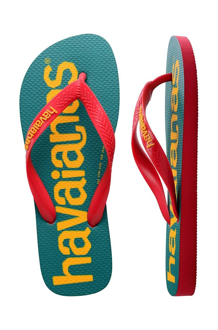 Havaianas Детски джапанки LOGOMANIA в тюркоазено - Pepit.bg