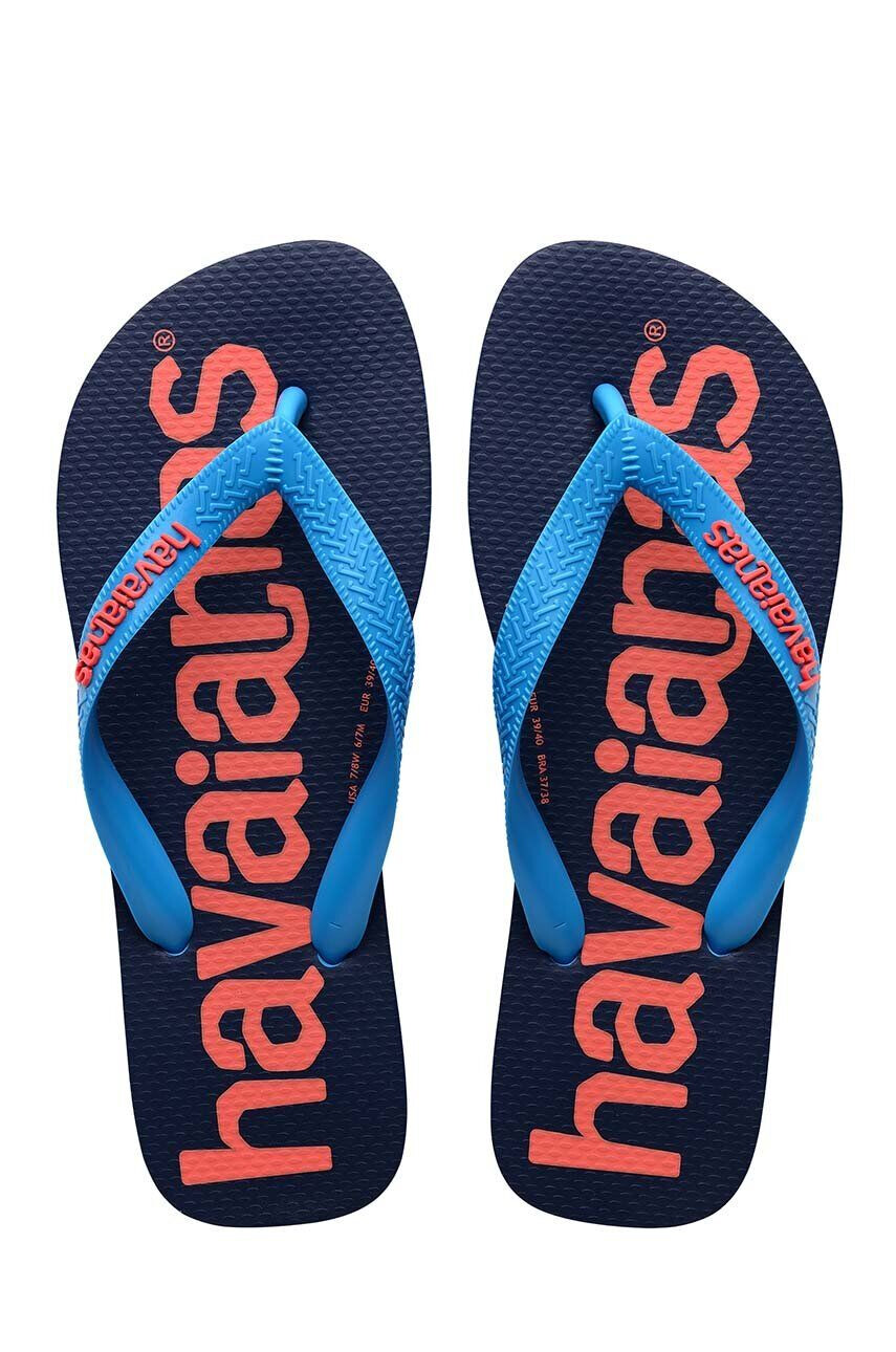 Havaianas Детски джапанки LOGOMANIA в тъмносиньо - Pepit.bg