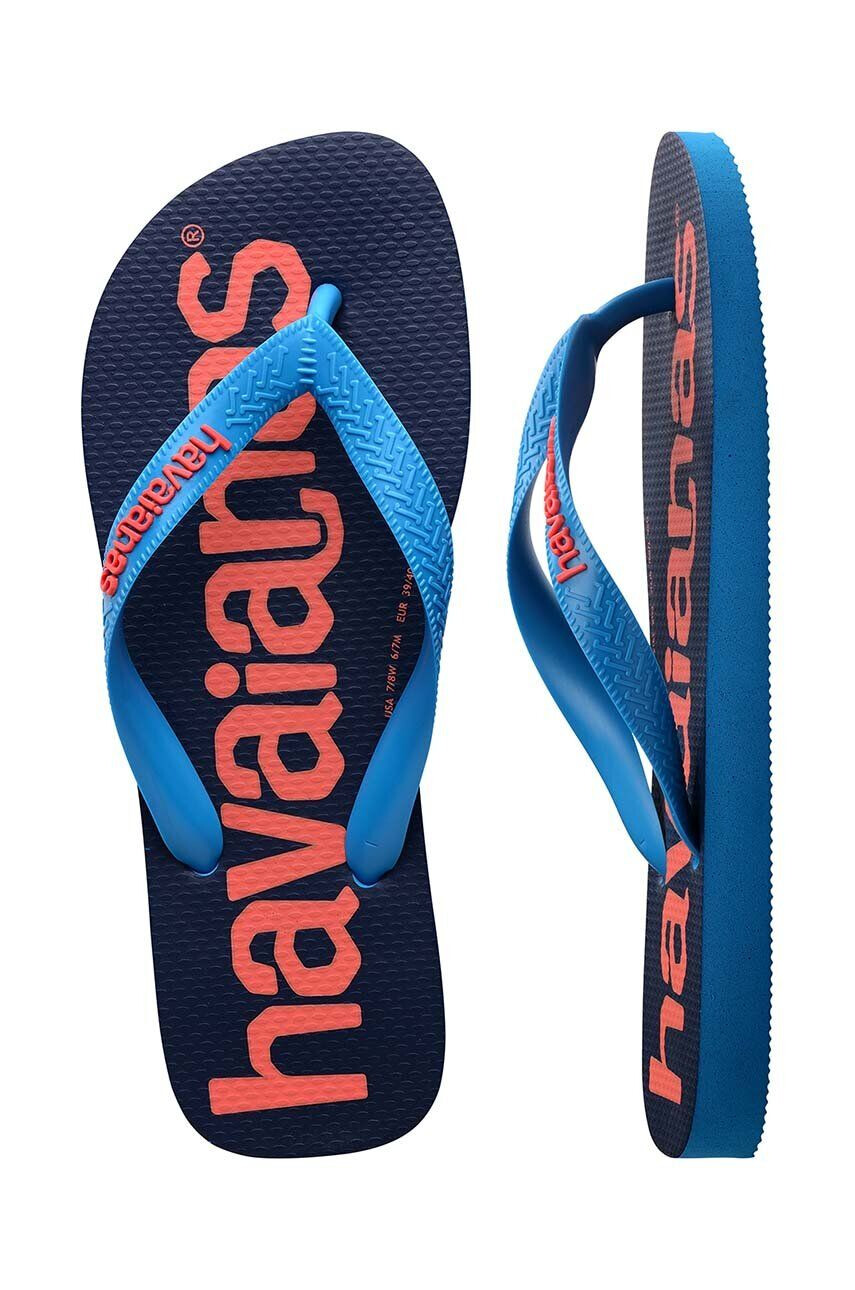 Havaianas Детски джапанки LOGOMANIA в тъмносиньо - Pepit.bg