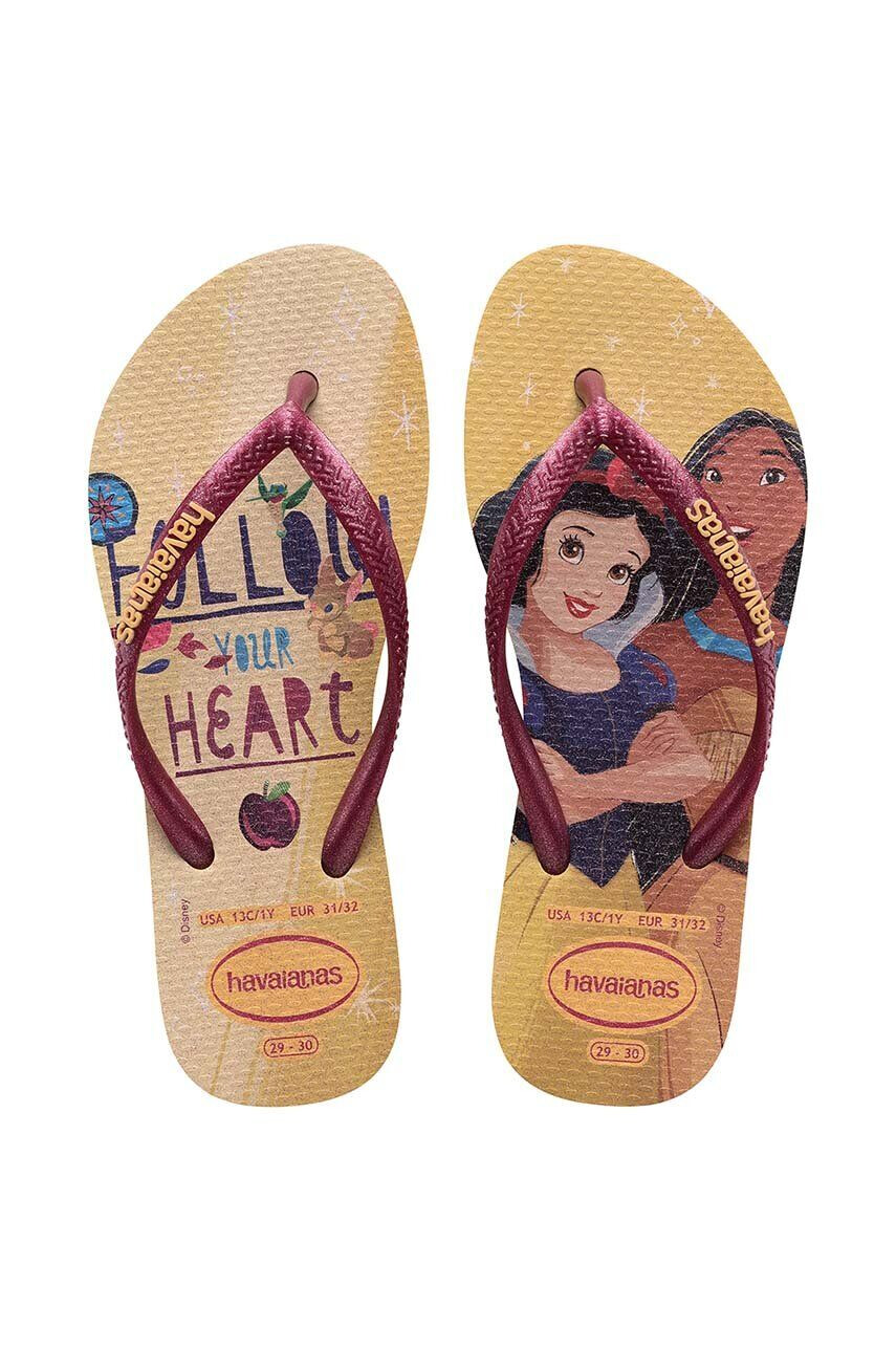 Havaianas Детски джапанки SLIM PRINCESS в бежово - Pepit.bg