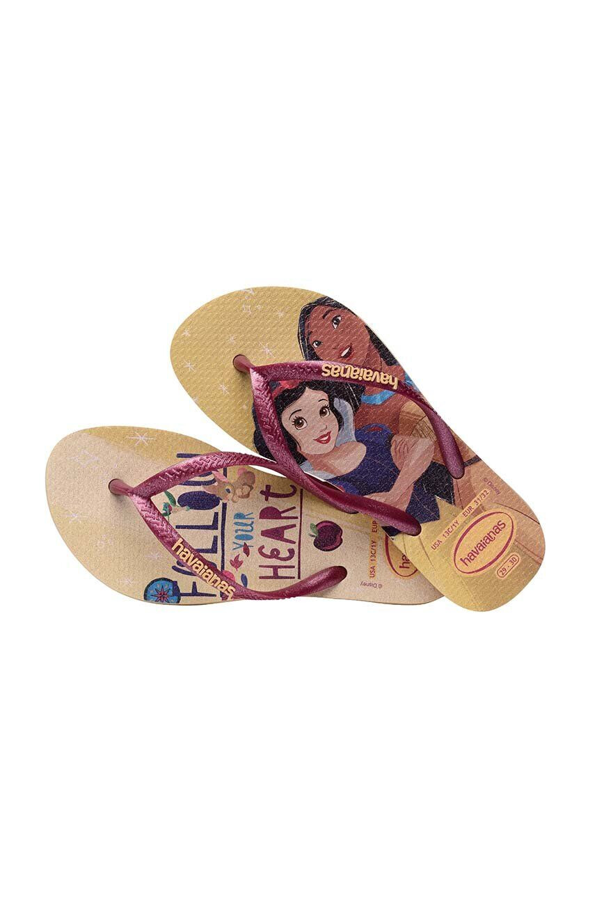 Havaianas Детски джапанки SLIM PRINCESS в бежово - Pepit.bg