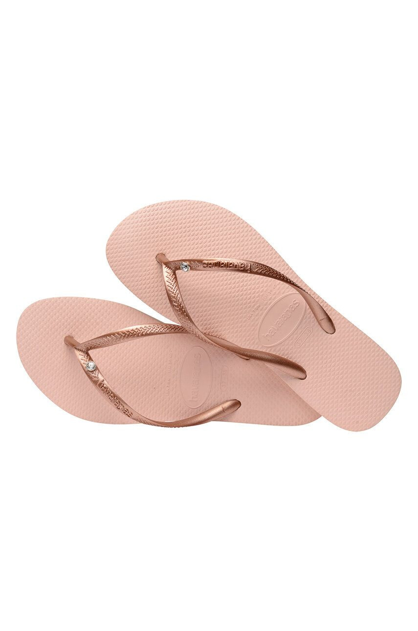 Havaianas Джапанки дамски в розово с равна подметка - Pepit.bg