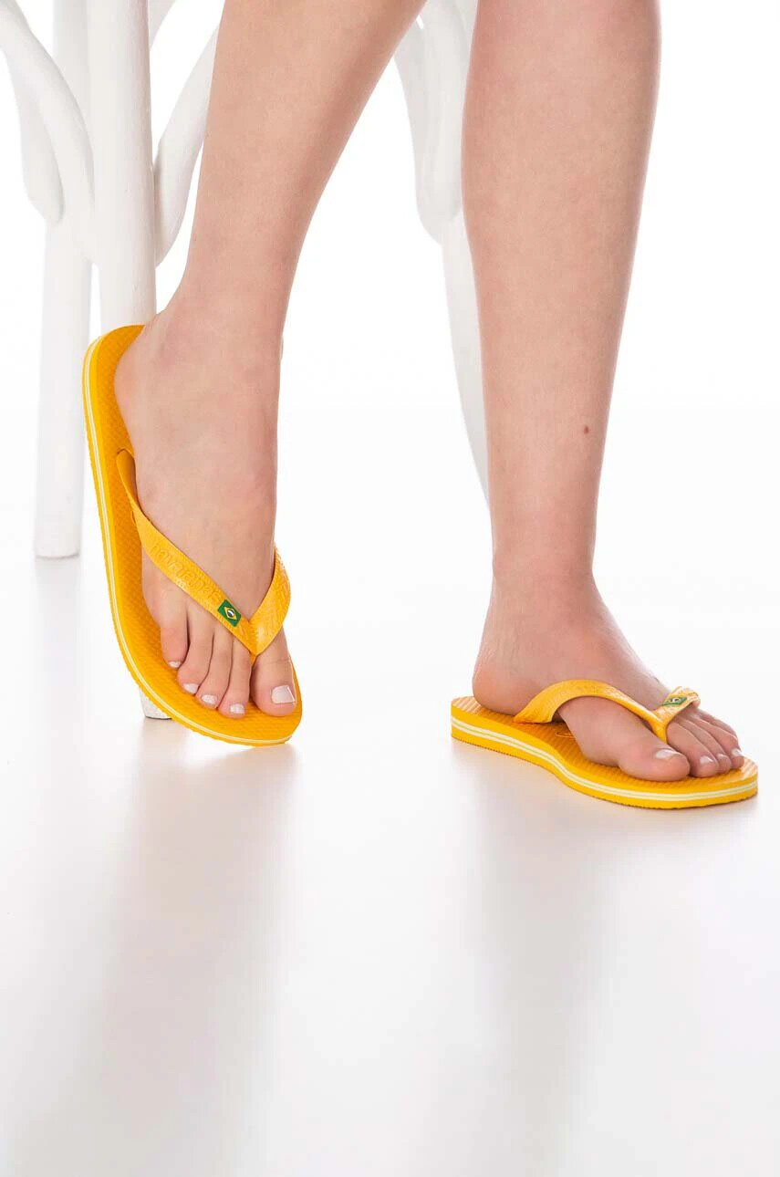 Havaianas Джапанки BRASIL в жълто 4000032.1740 - Pepit.bg