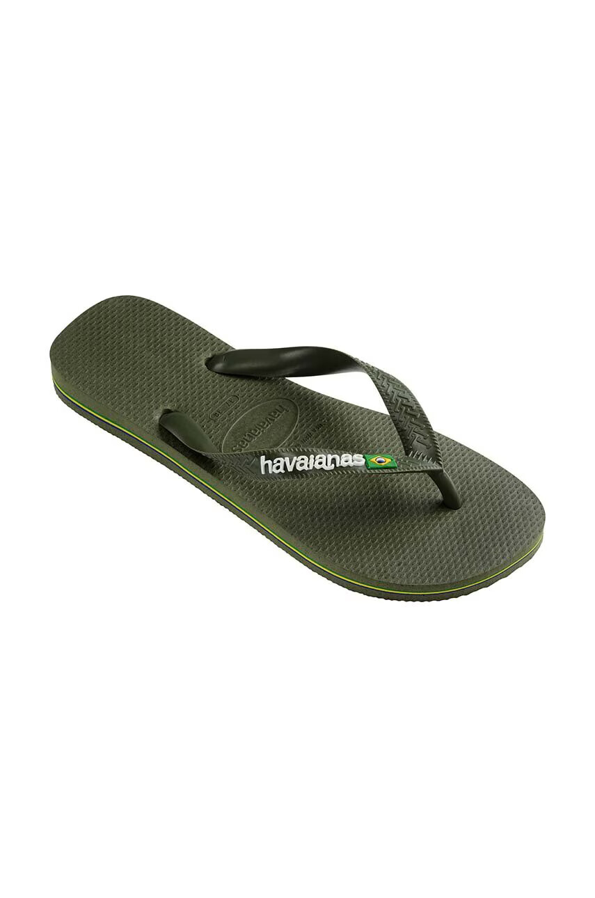 Havaianas Джапанки BRASIL LOGO в зелено 4110850.3058 - Pepit.bg