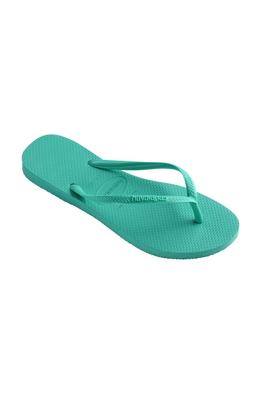 Havaianas Джапанки SLIM в зелено с равна подметка 4000030.1829 - Pepit.bg