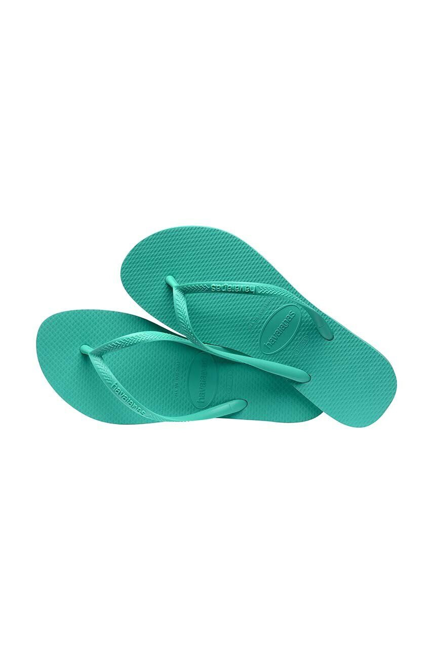 Havaianas Джапанки SLIM в зелено с равна подметка 4000030.1829 - Pepit.bg