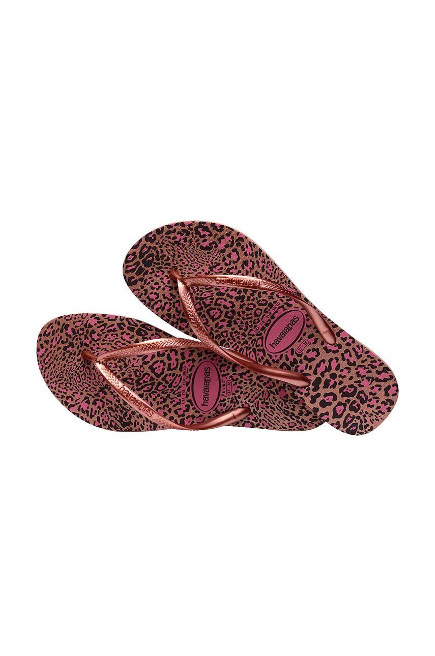 Havaianas Джапанки SLIM ANIMALS в розово с равна подметка 4103352.6459 - Pepit.bg