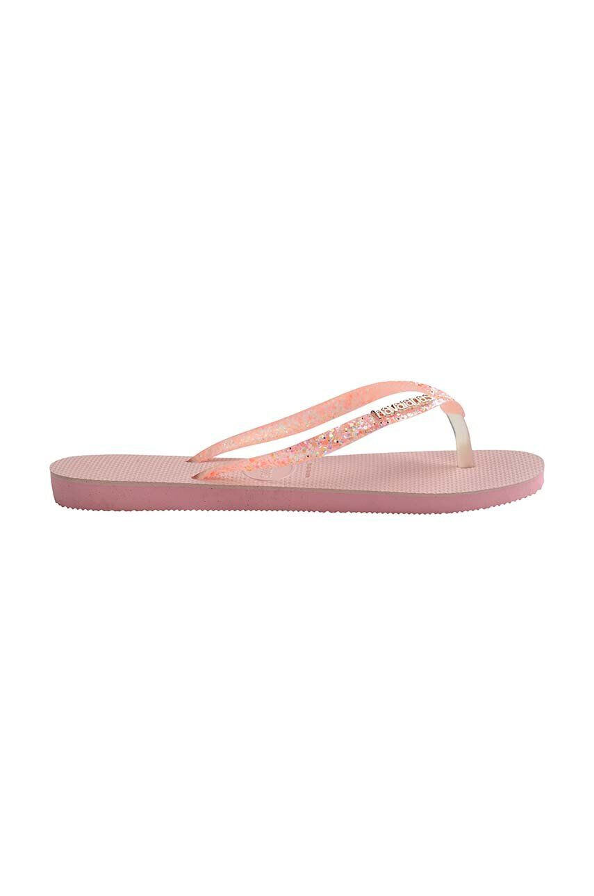 Havaianas Джапанки SLIM GLITTER в розово с равна подметка 4147122.5217 - Pepit.bg