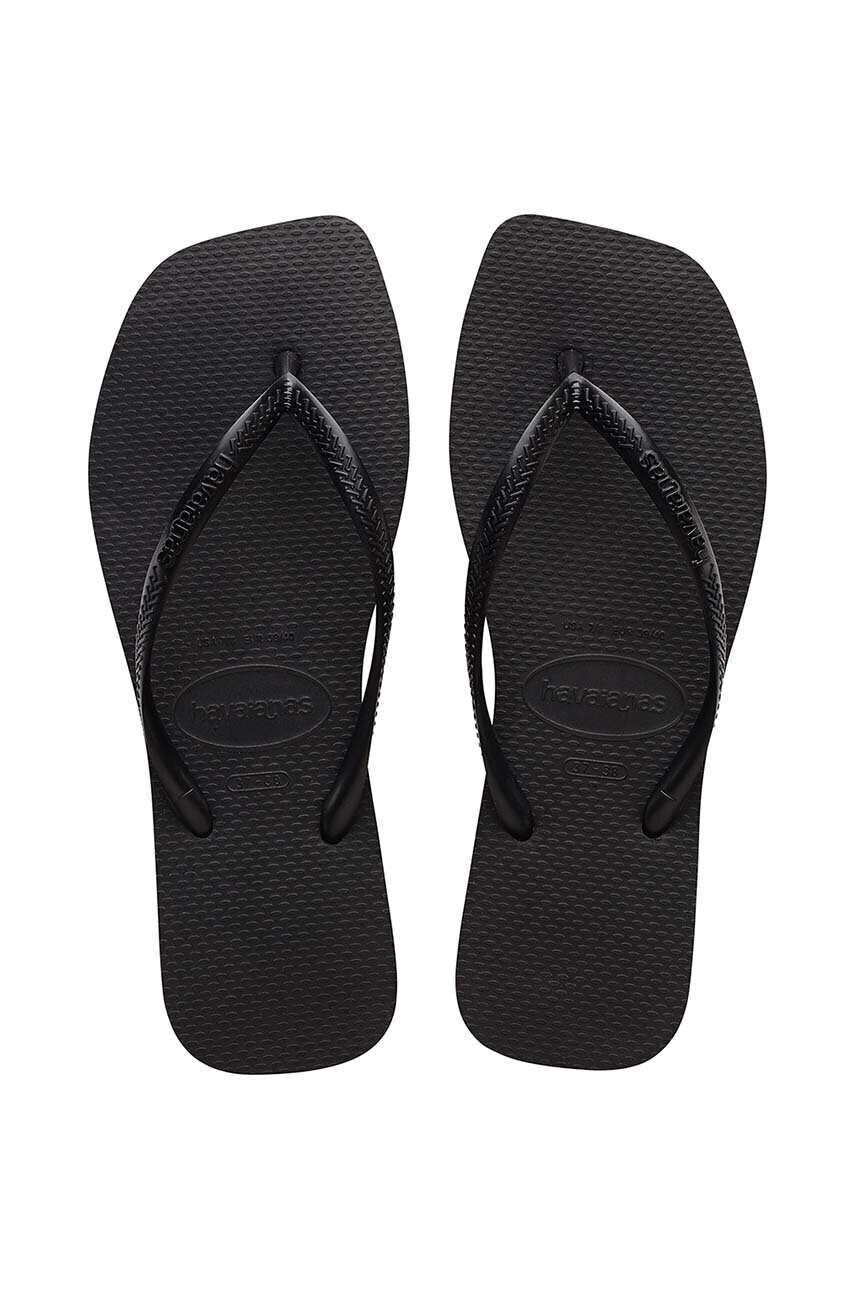 Havaianas Джапанки SQUARE в черно с равна подметка 4148301.0090 - Pepit.bg