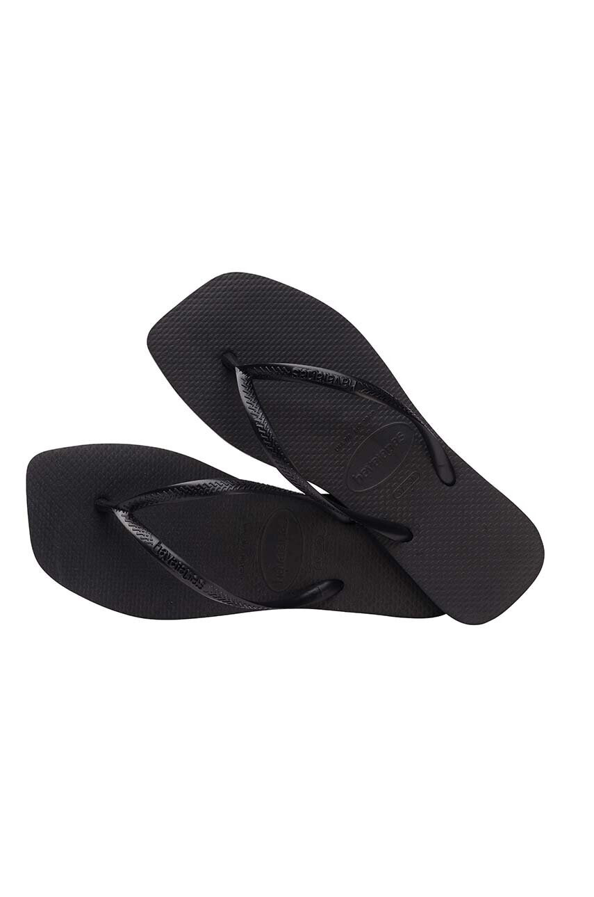 Havaianas Джапанки SQUARE в черно с равна подметка 4148301.0090 - Pepit.bg