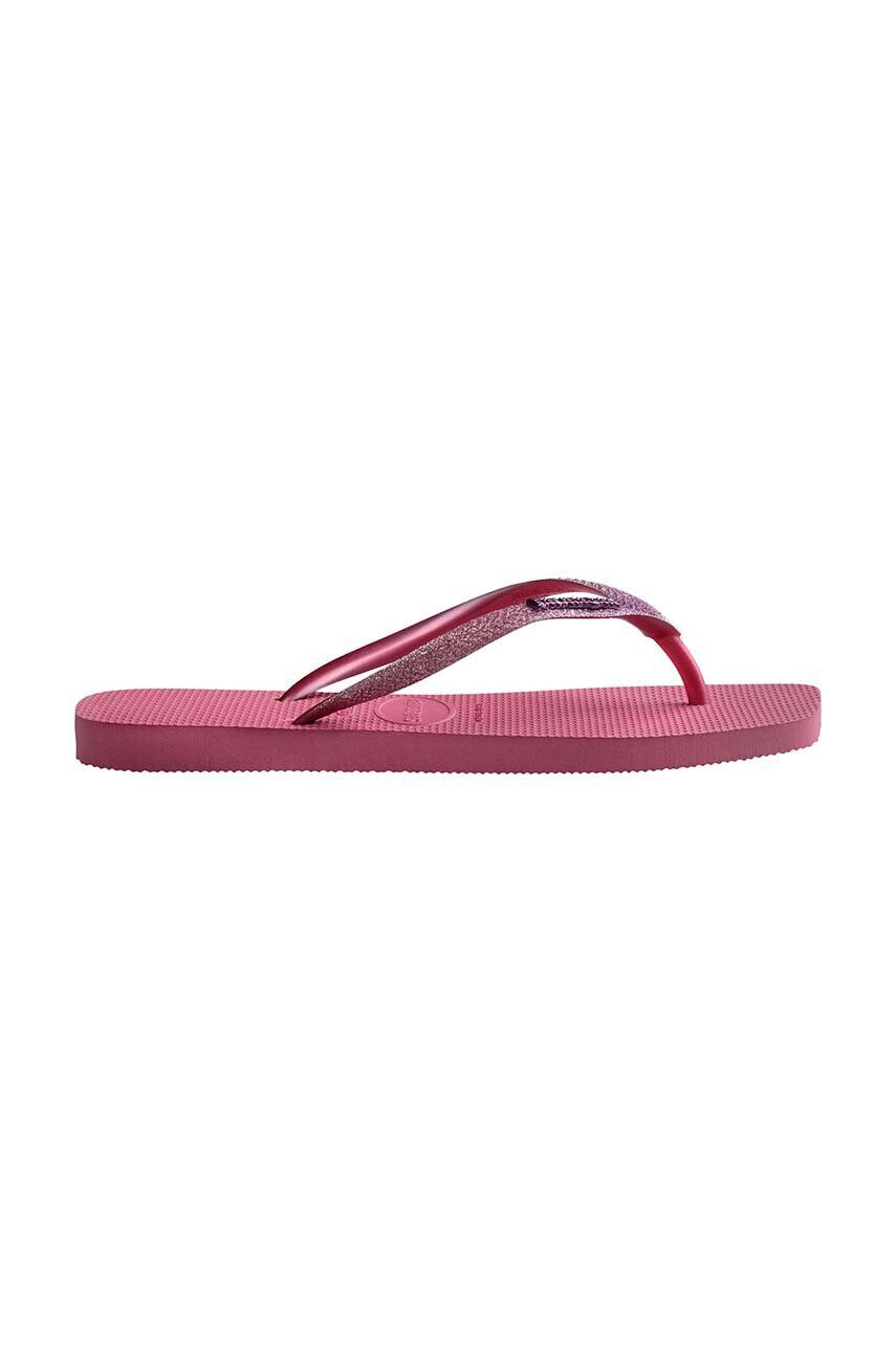 Havaianas Джапанки SQUARE GLITTER в сиво с равна подметка 4148102.3498 - Pepit.bg