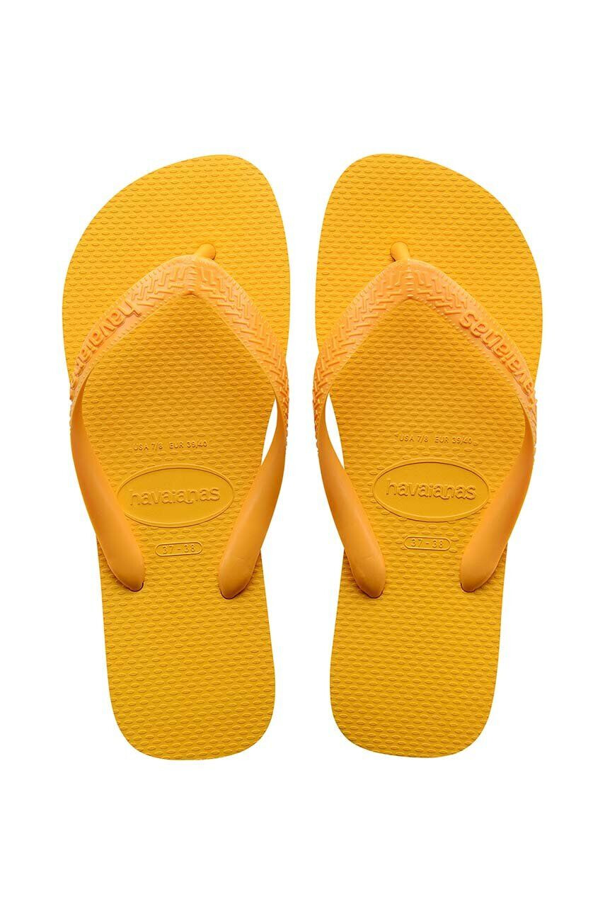 Havaianas Джапанки TOP в жълто с равна подметка 4000029.1740 - Pepit.bg