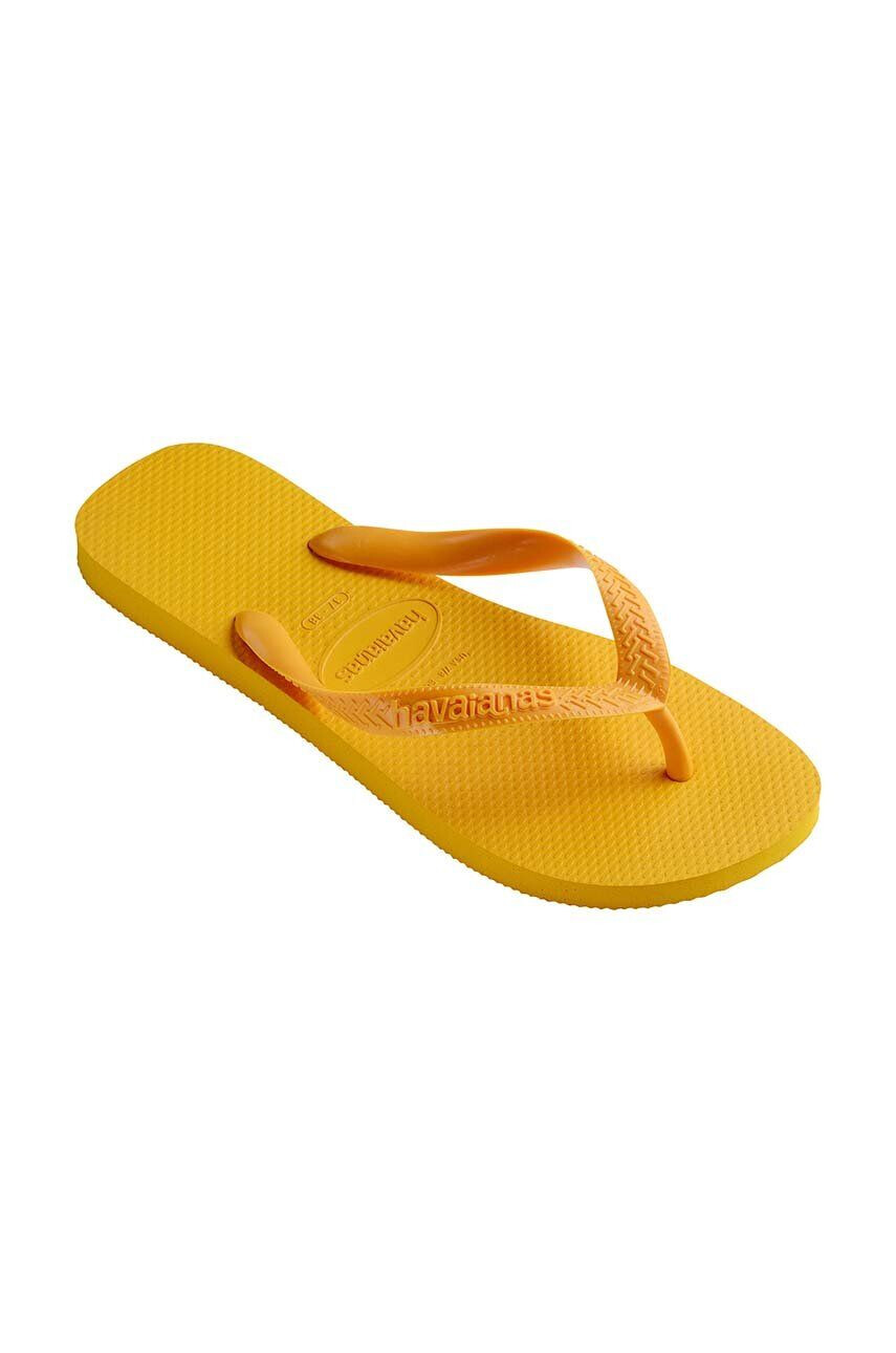 Havaianas Джапанки TOP в жълто с равна подметка 4000029.1740 - Pepit.bg