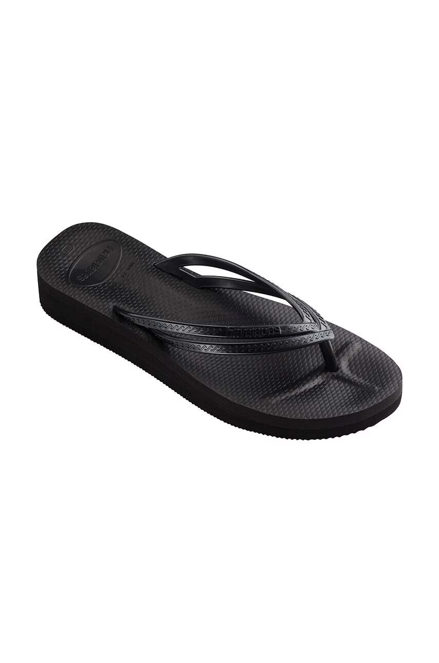 Havaianas Джапанки WEDGES в черно със скосена платформа 4146317.0090 - Pepit.bg