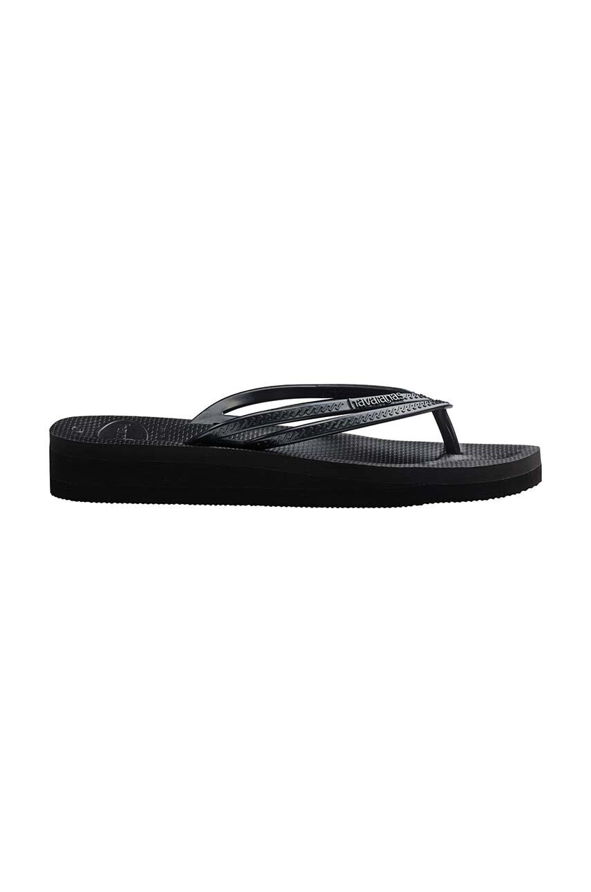 Havaianas Джапанки WEDGES в черно със скосена платформа 4146317.0090 - Pepit.bg