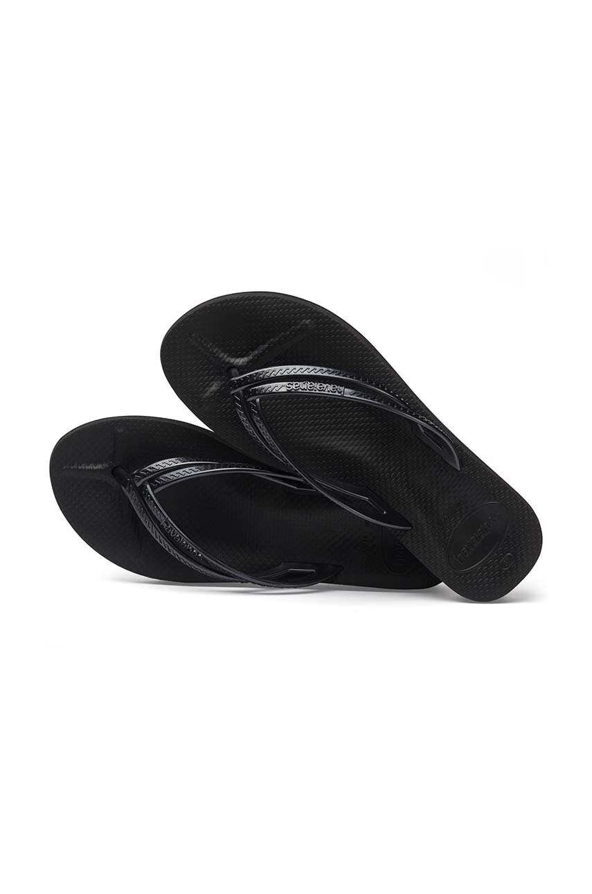 Havaianas Джапанки WEDGES в черно със скосена платформа 4146317.0090 - Pepit.bg