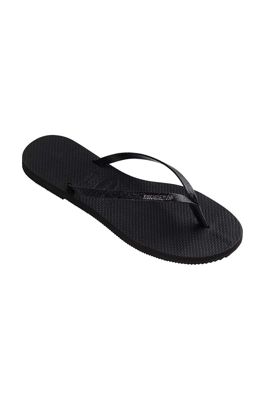 Havaianas Джапанки YOU GLITTER в черно с равна подметка 4148041.0090 - Pepit.bg