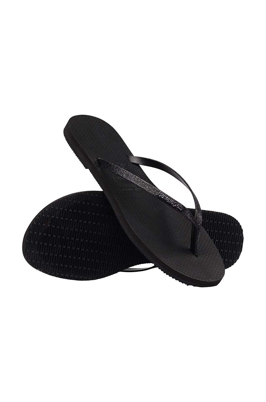 Havaianas Джапанки YOU GLITTER в черно с равна подметка 4148041.0090 - Pepit.bg