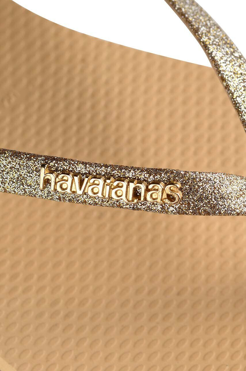 Havaianas Джапанки YOU GLITTER в златисто с равна подметка 4148041.0570 - Pepit.bg