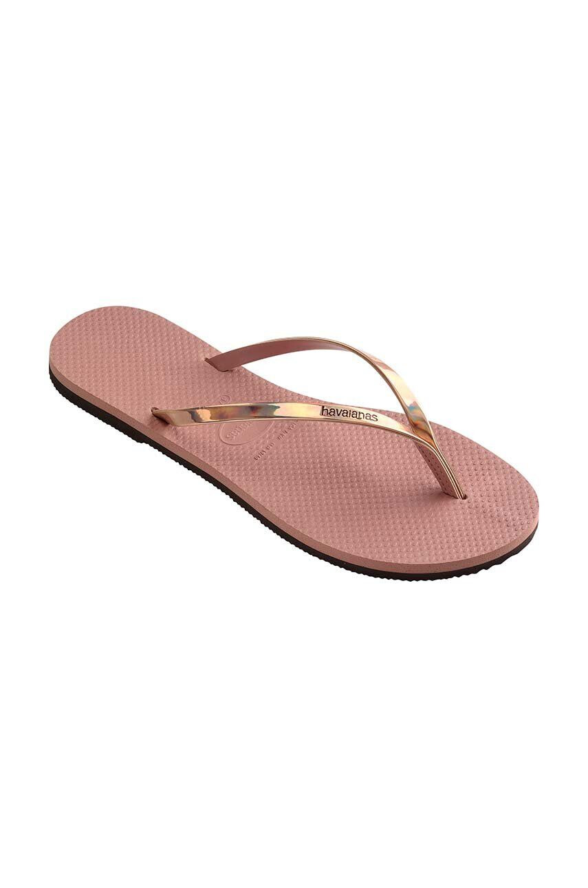 Havaianas Джапанки YOU METALLIC в розово с равна подметка 4135102.3544 - Pepit.bg