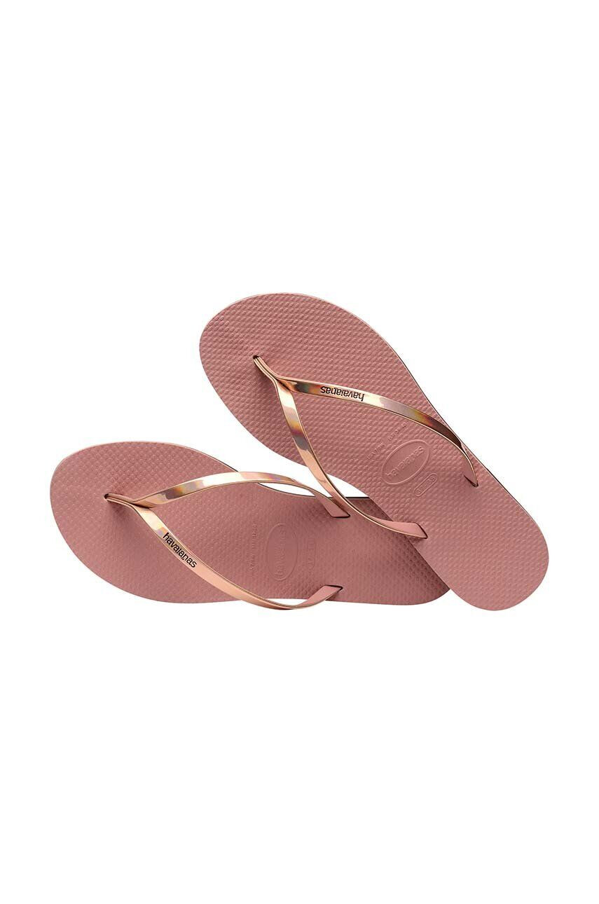 Havaianas Джапанки YOU METALLIC в розово с равна подметка 4135102.3544 - Pepit.bg