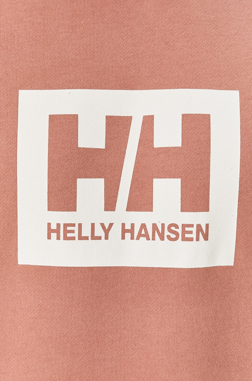 Helly Hansen Памучен суичър в розово с принт - Pepit.bg