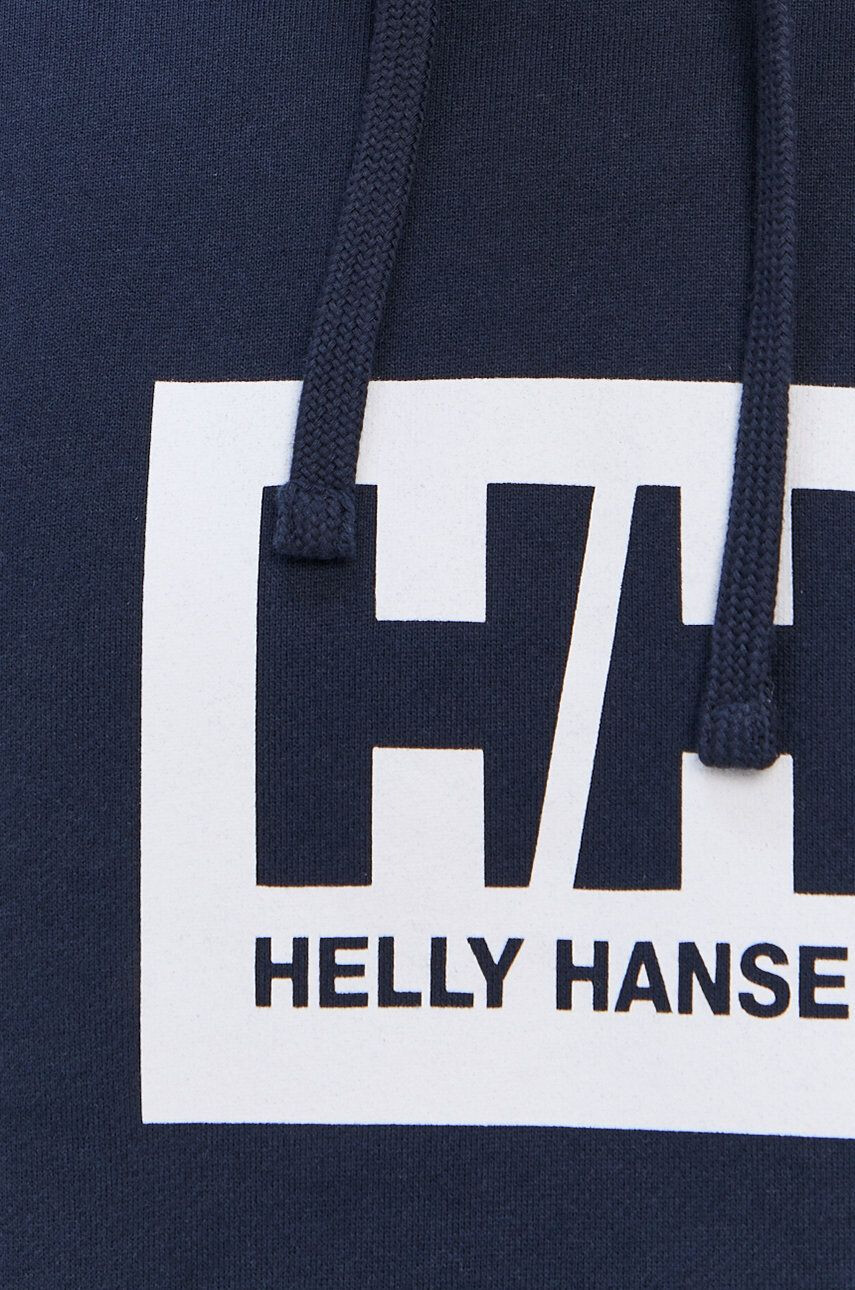 Helly Hansen Памучен суичър в тъмносиньо с принт - Pepit.bg