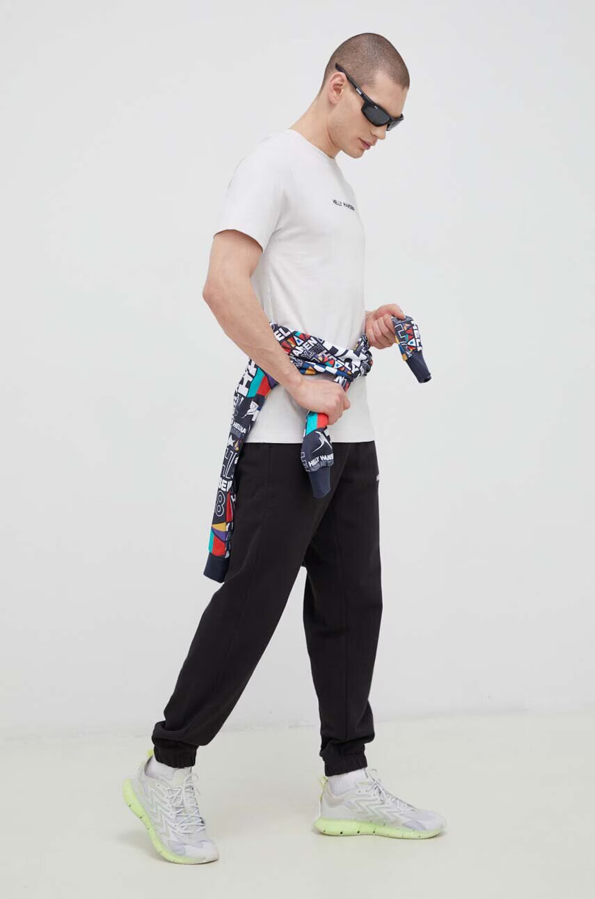 Helly Hansen Памучен суичър с качулка с десен - Pepit.bg