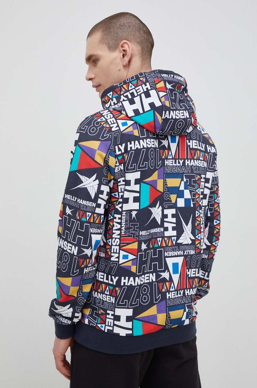 Helly Hansen Памучен суичър с качулка с десен - Pepit.bg