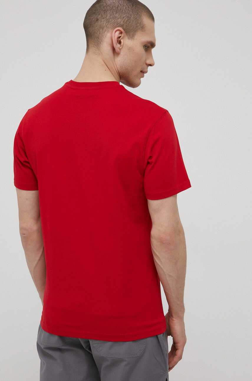 Helly Hansen Памучна тениска в червено с принт - Pepit.bg