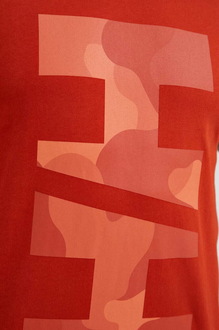 Helly Hansen Памучна тениска в оранжево с принт - Pepit.bg