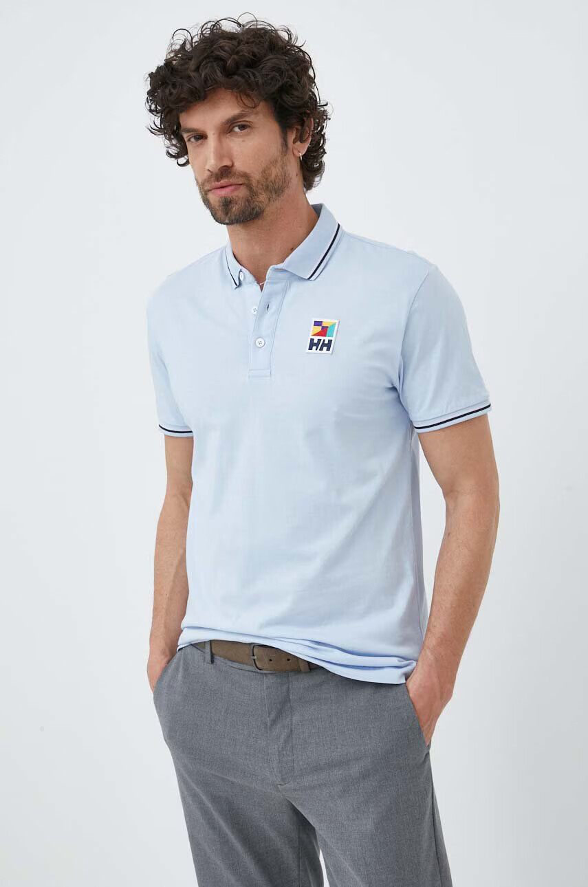 Helly Hansen Памучна тениска с яка - Pepit.bg