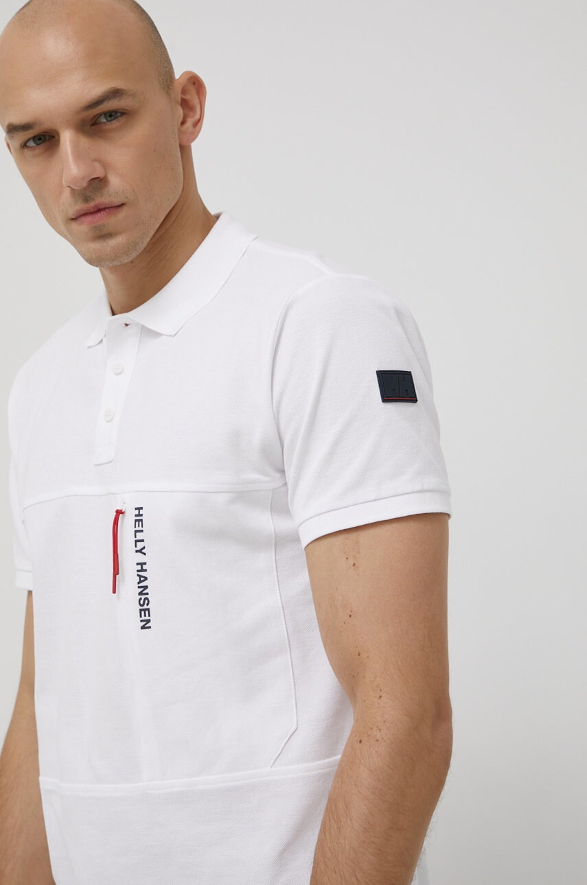 Helly Hansen Памучна тениска с яка - Pepit.bg