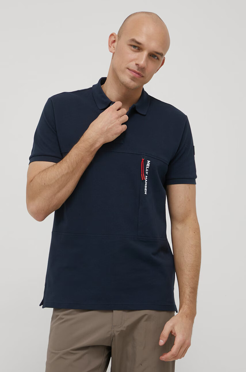Helly Hansen Памучна тениска с яка - Pepit.bg