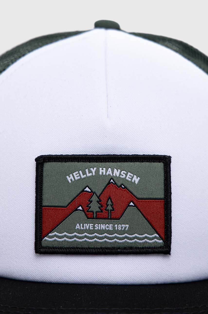 Helly Hansen Шапка в бяло с апликация - Pepit.bg