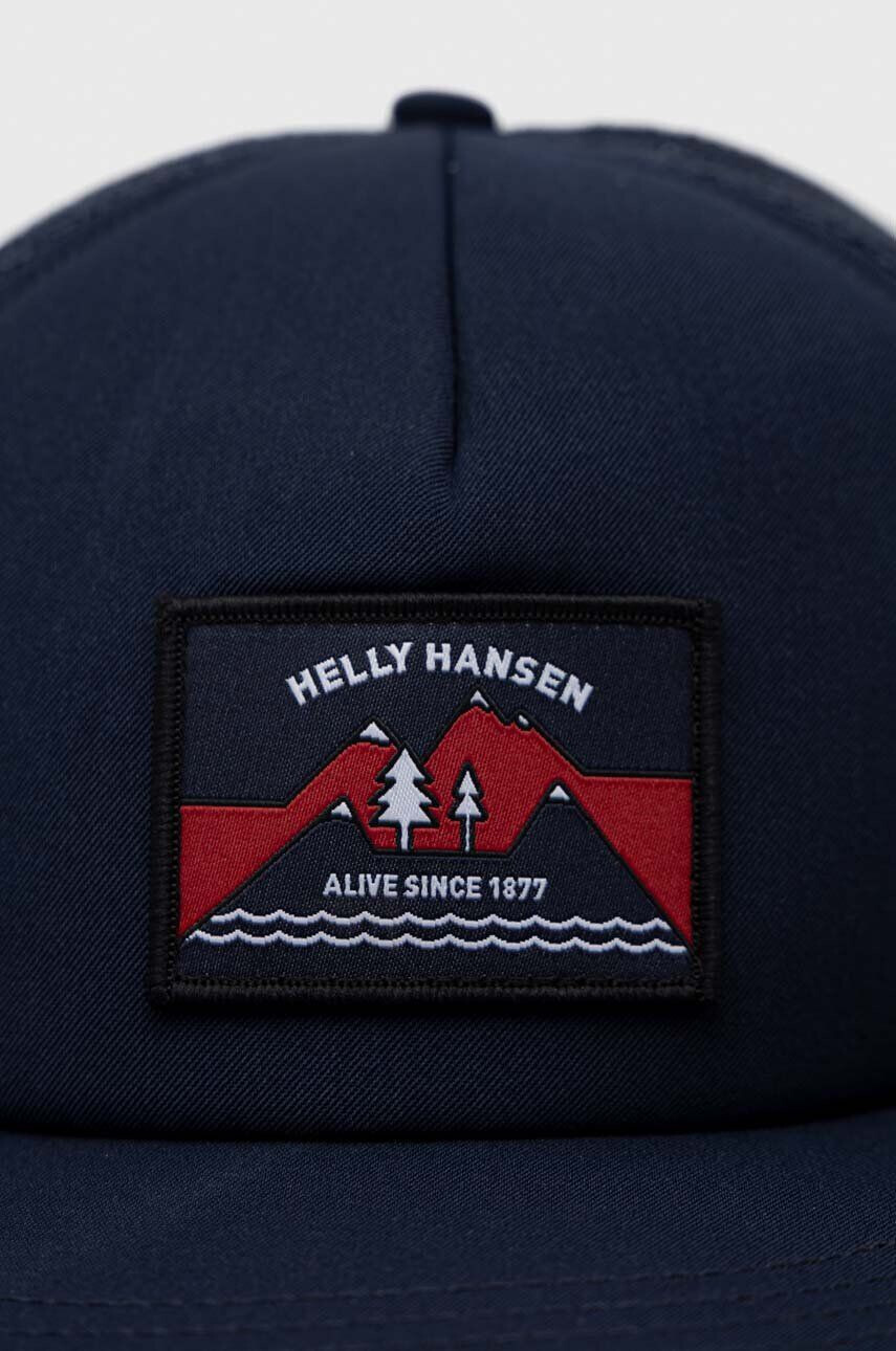 Helly Hansen Шапка в тъмносиньо с апликация - Pepit.bg