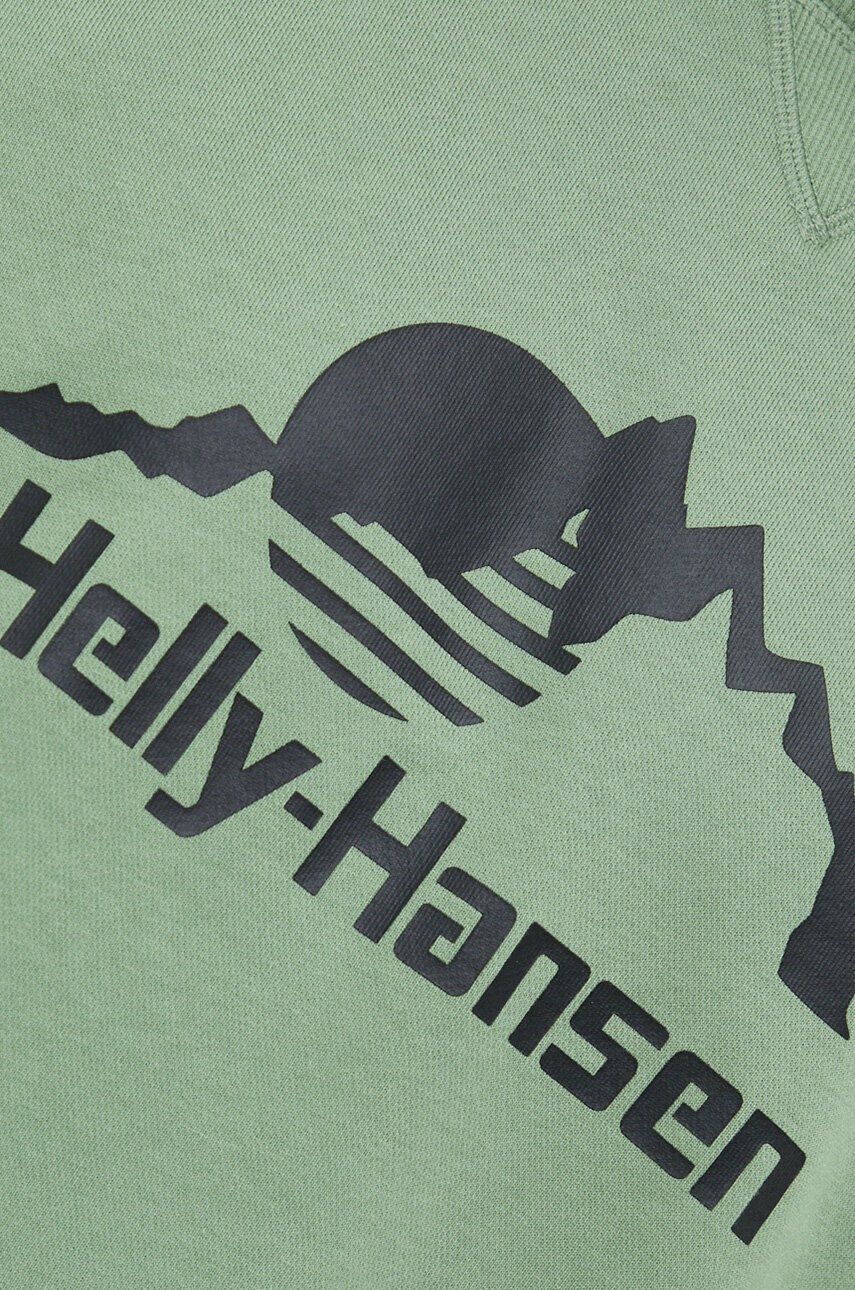 Helly Hansen Суичър в зелено с принт - Pepit.bg