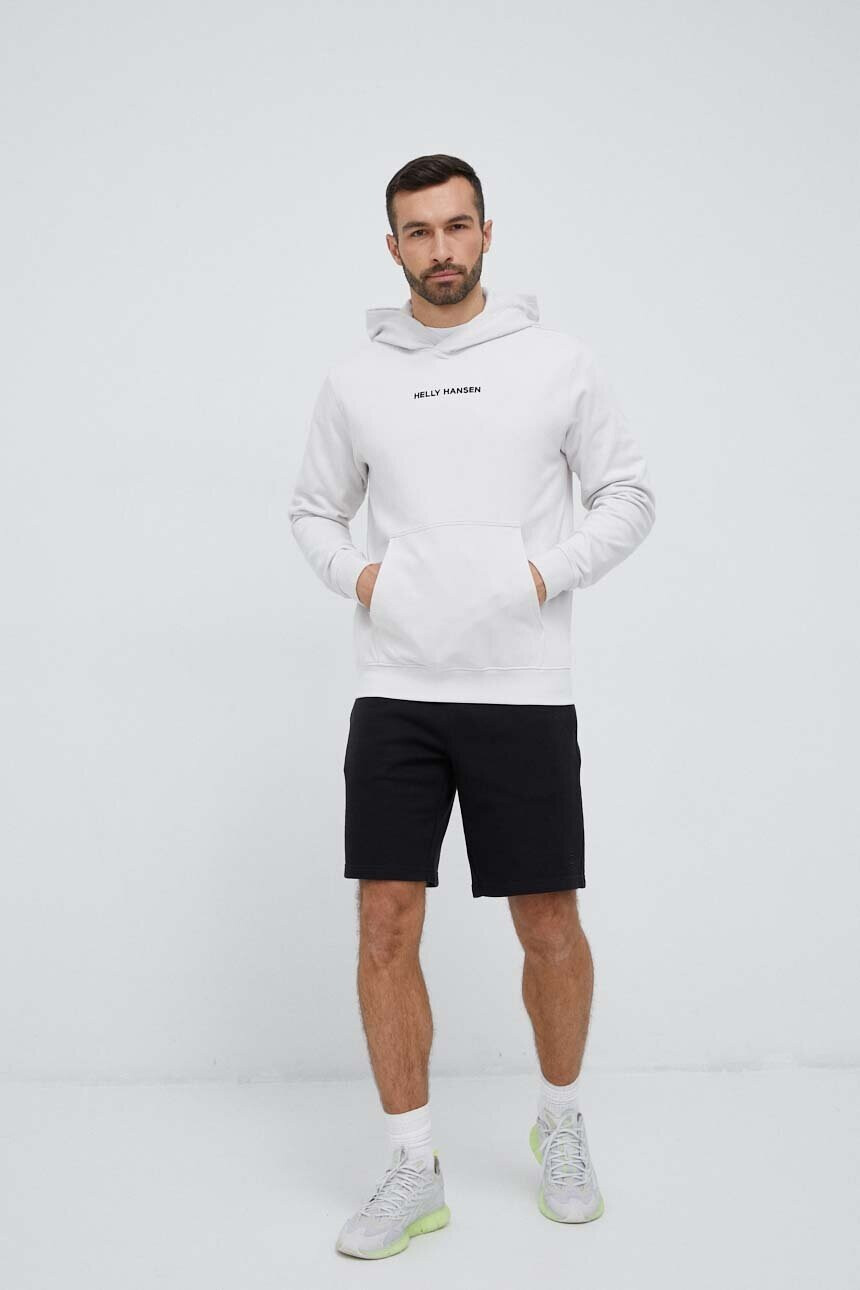 Helly Hansen Суичър в сиво с качулка с апликация - Pepit.bg