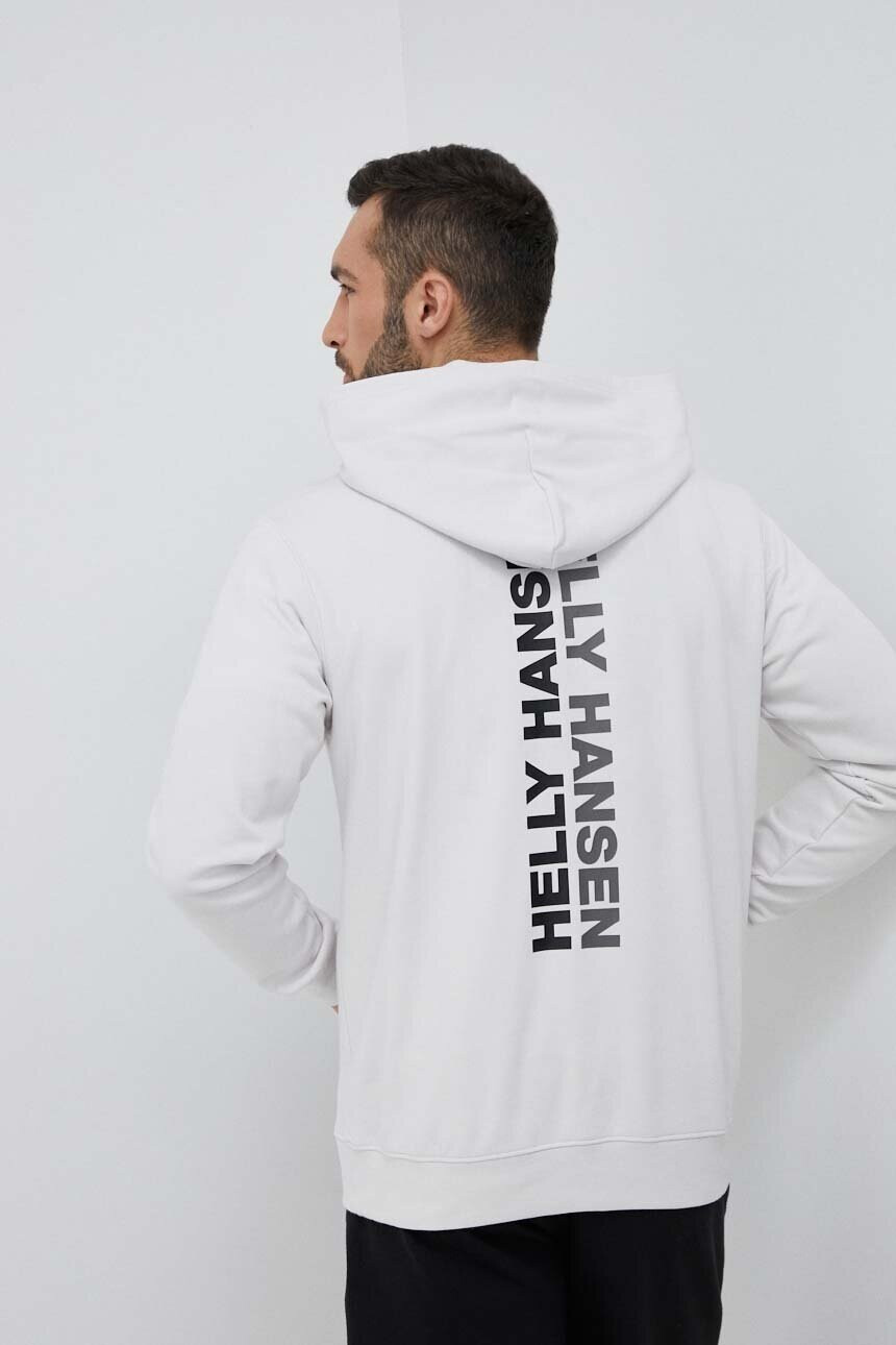 Helly Hansen Суичър в сиво с качулка с апликация - Pepit.bg