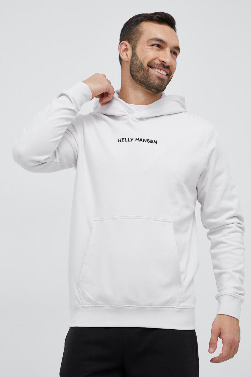 Helly Hansen Суичър в сиво с качулка с апликация - Pepit.bg