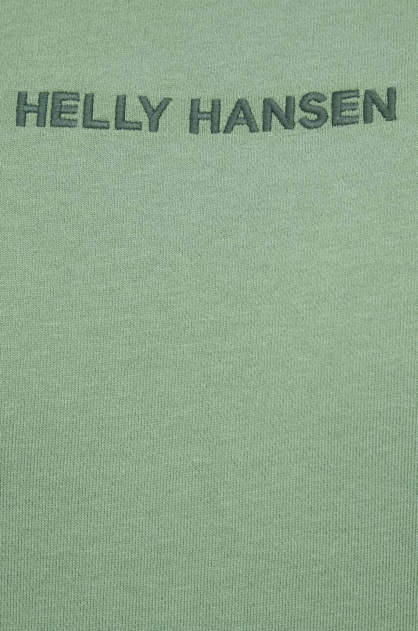 Helly Hansen Суичър в зелено с качулка с апликация - Pepit.bg