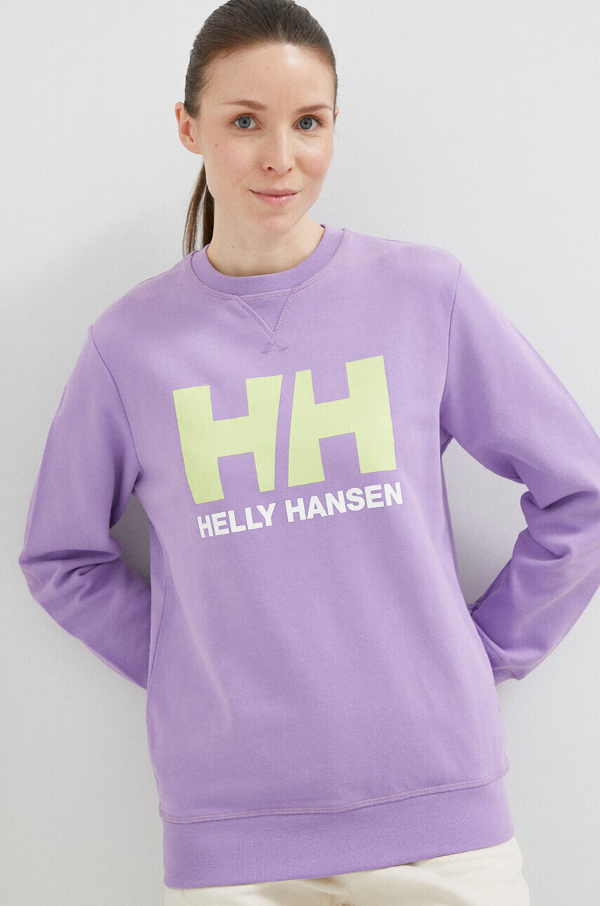 Helly Hansen Суичър в лилаво с принт - Pepit.bg