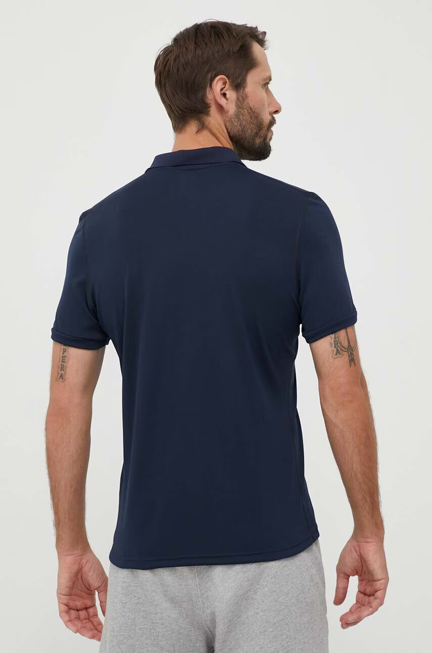 Helly Hansen Тениска с яка в тъмносиньо с принт - Pepit.bg
