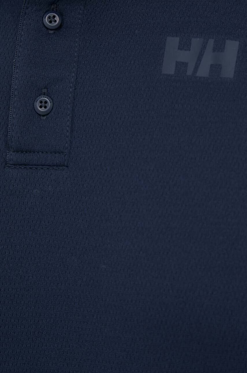Helly Hansen Тениска с яка в тъмносиньо с принт - Pepit.bg